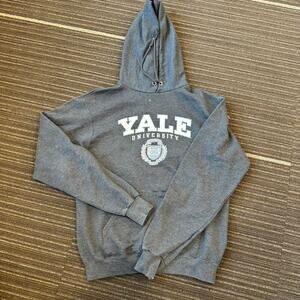 Yale University Champion Grey and White hoodie
